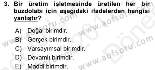 İstatistik Dersi 2017 - 2018 Yılı (Final) Dönem Sonu Sınav Soruları 3. Soru