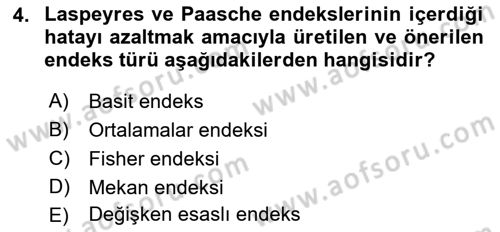 İstatistik Dersi 2022 - 2023 Yılı (Final) Dönem Sonu Sınav Soruları 4. Soru