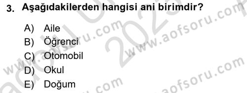 İstatistik Dersi 2023 - 2024 Yılı (Vize) Ara Sınav Soruları 3. Soru
