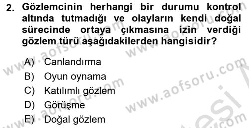 İstatistik Dersi 2023 - 2024 Yılı (Final) Dönem Sonu Sınav Soruları 2. Soru