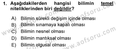 İstatistik Dersi 2024 - 2025 Yılı (Final) Dönem Sonu Sınav Soruları 1. Soru