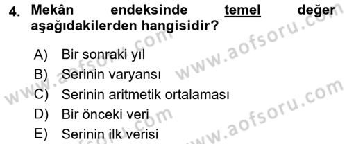 İstatistik Dersi 2024 - 2025 Yılı (Final) Dönem Sonu Sınav Soruları 4. Soru
