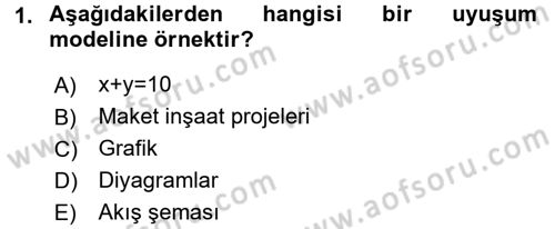 Yöneylem Araştırması 1 Dersi 2016 - 2017 Yılı 3 Ders Sınav Soruları 1. Soru