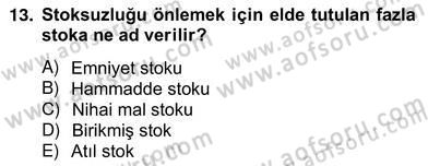 Yöneylem Araştırması 2 Dersi Ara Sınavı Deneme Sınav Soruları 13. Soru