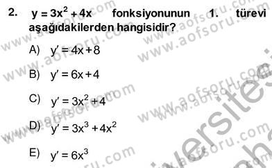 Yöneylem Araştırması 2 Dersi Ara Sınavı Deneme Sınav Soruları 2. Soru