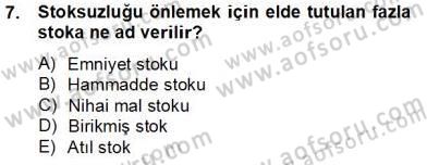 Yöneylem Araştırması 2 Dersi 2013 - 2014 Yılı Tek Ders Sınav Soruları 7. Soru