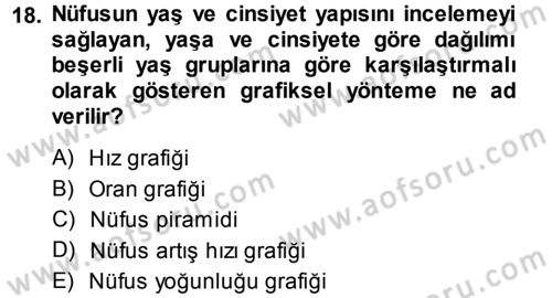 Tıbbi İstatistik Dersi Ara Sınavı Deneme Sınav Soruları 18. Soru