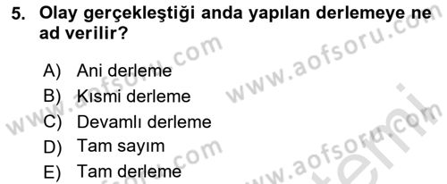 Tıbbi İstatistik Dersi 2020 - 2021 Yılı Yaz Okulu Sınav Soruları 5. Soru