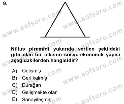 Tıbbi İstatistik Dersi 2020 - 2021 Yılı Yaz Okulu Sınav Soruları 9. Soru