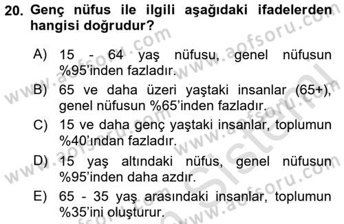 Tıbbi İstatistik Dersi 2021 - 2022 Yılı (Vize) Ara Sınav Soruları 20. Soru