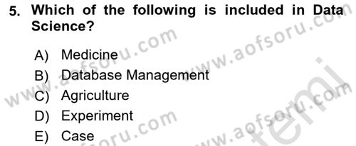 Statistics 1 Dersi 2019 - 2020 Yılı (Vize) Ara Sınav Soruları 5. Soru