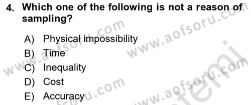 Statistics 2 Dersi 2021 - 2022 Yılı (Vize) Ara Sınav Soruları 4. Soru