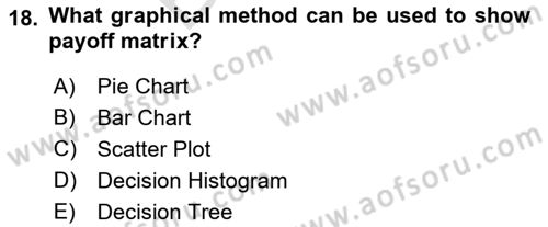Statistics 2 Dersi 2021 - 2022 Yılı (Final) Dönem Sonu Sınav Soruları 18. Soru