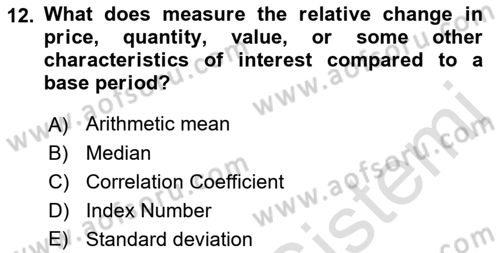 Statistics 2 Dersi 2022 - 2023 Yılı Yaz Okulu Sınav Soruları 12. Soru