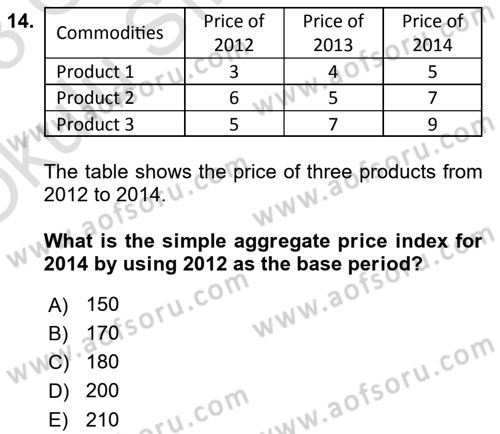 Statistics 2 Dersi 2022 - 2023 Yılı Yaz Okulu Sınav Soruları 14. Soru