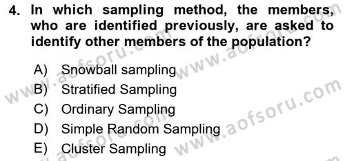 Statistics 2 Dersi 2022 - 2023 Yılı Yaz Okulu Sınav Soruları 4. Soru