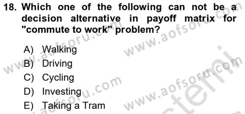 Statistics 2 Dersi 2023 - 2024 Yılı (Final) Dönem Sonu Sınav Soruları 18. Soru