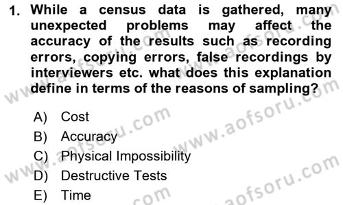 Statistics 2 Dersi 2023 - 2024 Yılı Yaz Okulu Sınav Soruları 1. Soru