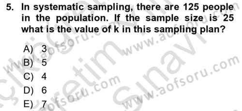 Statistics 2 Dersi 2024 - 2025 Yılı (Vize) Ara Sınav Soruları 5. Soru