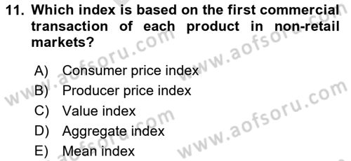 Statistics 2 Dersi 2024 - 2025 Yılı (Final) Dönem Sonu Sınav Soruları 11. Soru