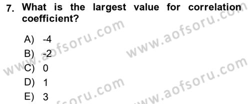 Statistics 2 Dersi 2024 - 2025 Yılı (Final) Dönem Sonu Sınav Soruları 7. Soru
