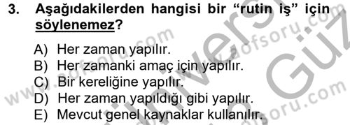 Proje Analizi ve Değerlendirme Dersi 2012 - 2013 Yılı (Vize) Ara Sınav Soruları 3. Soru