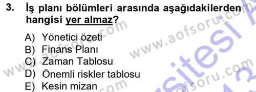Proje Analizi ve Değerlendirme Dersi 2012 - 2013 Yılı (Final) Dönem Sonu Sınav Soruları 3. Soru