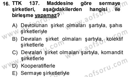 Proje Analizi ve Değerlendirme Dersi 2013 - 2014 Yılı (Vize) Ara Sınav Soruları 16. Soru