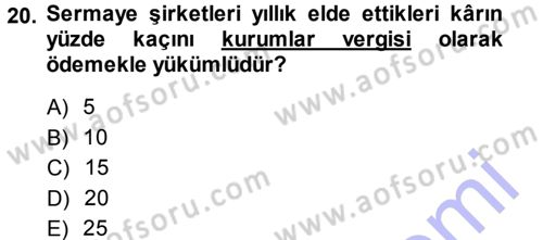Proje Analizi ve Değerlendirme Dersi 2013 - 2014 Yılı (Vize) Ara Sınav Soruları 20. Soru