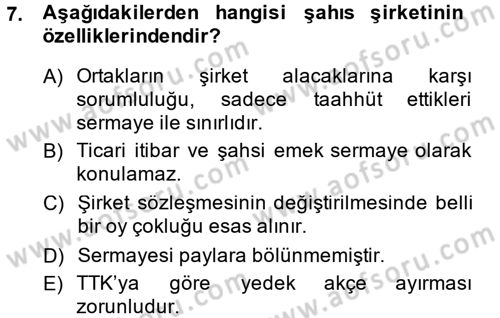 Proje Analizi ve Değerlendirme Dersi 2013 - 2014 Yılı (Final) Dönem Sonu Sınav Soruları 7. Soru