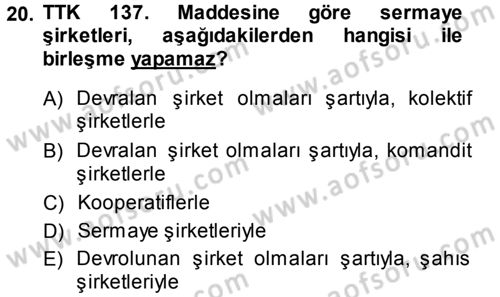 Proje Analizi ve Değerlendirme Dersi 2014 - 2015 Yılı (Vize) Ara Sınav Soruları 20. Soru