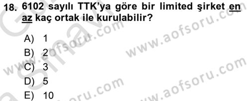 Proje Analizi ve Değerlendirme Dersi 2016 - 2017 Yılı (Vize) Ara Sınav Soruları 18. Soru