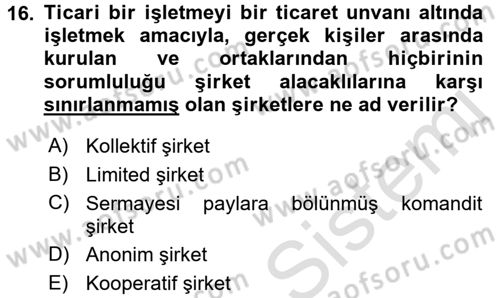 Proje Analizi ve Değerlendirme Dersi 2017 - 2018 Yılı (Vize) Ara Sınav Soruları 16. Soru