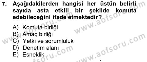 İş Planı Dersi 2012 - 2013 Yılı (Final) Dönem Sonu Sınav Soruları 7. Soru