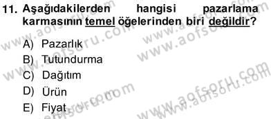 İş Planı Dersi 2013 - 2014 Yılı (Vize) Ara Sınav Soruları 11. Soru