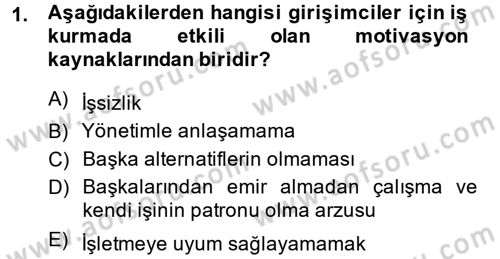 İş Planı Dersi 2014 - 2015 Yılı (Final) Dönem Sonu Sınav Soruları 1. Soru