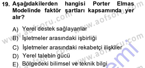 Yenilik Yönetimi Dersi 2013 - 2014 Yılı (Final) Dönem Sonu Sınav Soruları 19. Soru