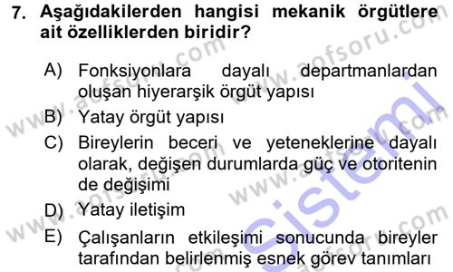 Yenilik Yönetimi Dersi 2015 - 2016 Yılı (Final) Dönem Sonu Sınav Soruları 7. Soru