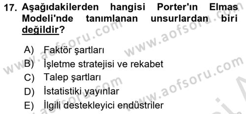 Yenilik Yönetimi Dersi 2019 - 2020 Yılı (Final) Dönem Sonu Sınav Soruları 17. Soru