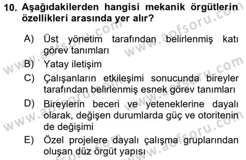 Yenilik Yönetimi Dersi 2022 - 2023 Yılı (Final) Dönem Sonu Sınav Soruları 10. Soru