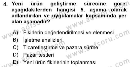 Yenilik Yönetimi Dersi 2022 - 2023 Yılı (Final) Dönem Sonu Sınav Soruları 4. Soru