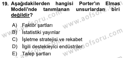 Yenilik Yönetimi Dersi 2022 - 2023 Yılı Yaz Okulu Sınav Soruları 19. Soru