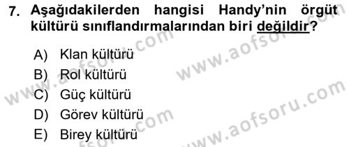 Yenilik Yönetimi Dersi 2022 - 2023 Yılı Yaz Okulu Sınav Soruları 7. Soru