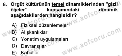 Yenilik Yönetimi Dersi 2022 - 2023 Yılı Yaz Okulu Sınav Soruları 8. Soru