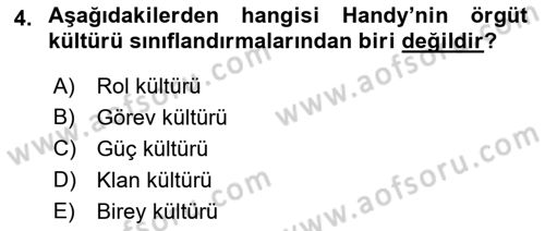 Yenilik Yönetimi Dersi 2023 - 2024 Yılı (Final) Dönem Sonu Sınav Soruları 4. Soru