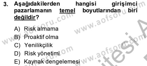 Küçük İşletme Yönetimi Dersi 2013 - 2014 Yılı (Final) Dönem Sonu Sınav Soruları 3. Soru