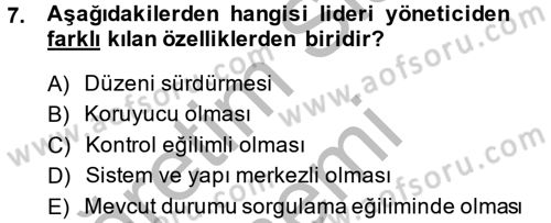 Küçük İşletme Yönetimi Dersi 2013 - 2014 Yılı (Final) Dönem Sonu Sınav Soruları 7. Soru