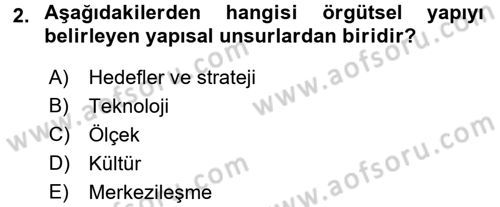 Küçük İşletme Yönetimi Dersi 2017 - 2018 Yılı 3 Ders Sınav Soruları 2. Soru