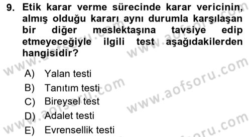 Küçük İşletme Yönetimi Dersi 2021 - 2022 Yılı (Vize) Ara Sınav Soruları 9. Soru