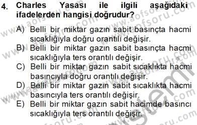 Genel Kimya 2 Dersi 2014 - 2015 Yılı (Vize) Ara Sınav Soruları 4. Soru